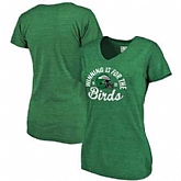 Women's Philadelphia Eagles Pro Line by Fanatics Branded St. Patrick's Day Paddy's Pride Tri Blend T-Shirt Green,baseball caps,new era cap wholesale,wholesale hats